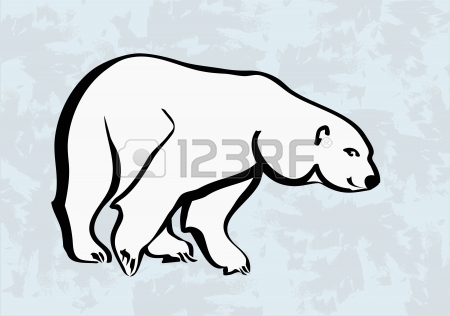 450x316 Polar Bear Simple Illustration Royalty Free Cliparts, Vectors,