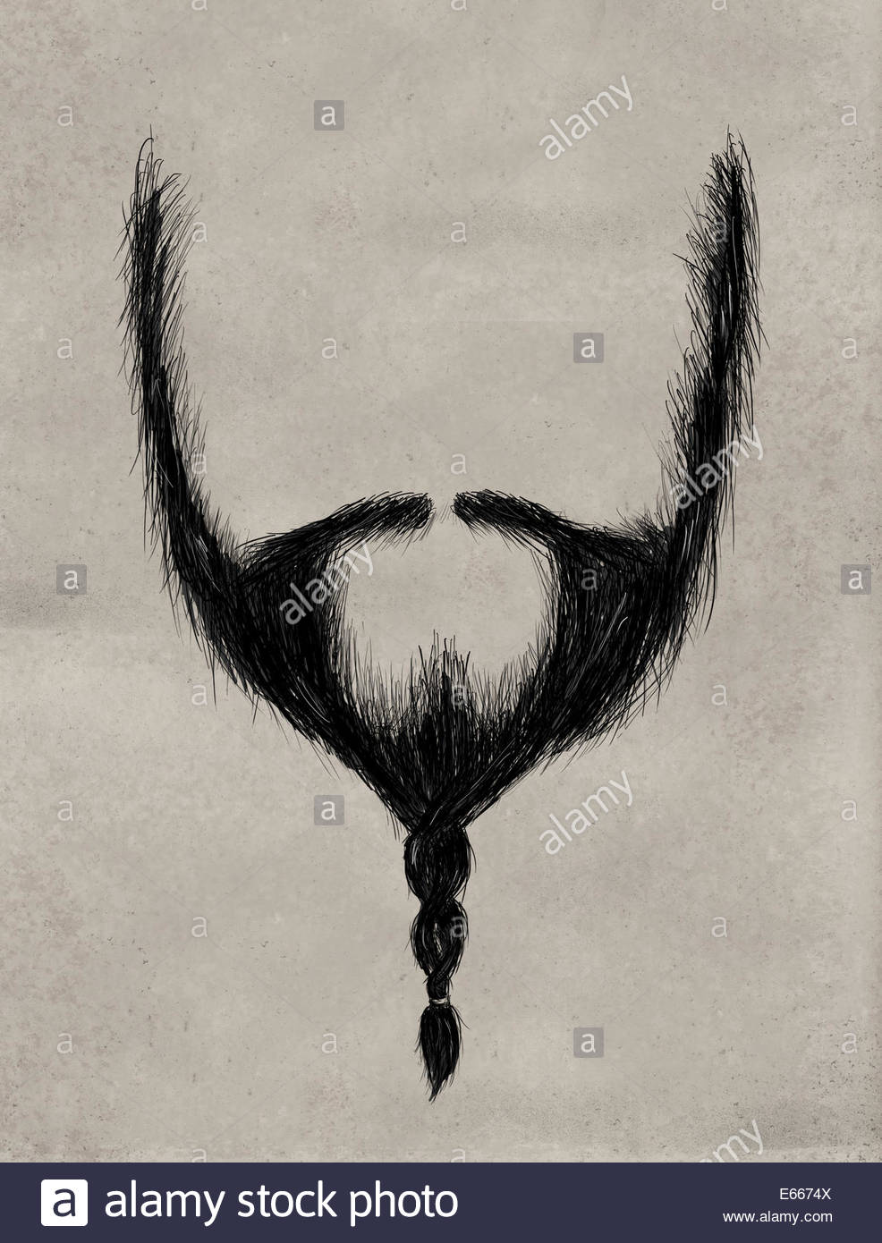 986x1390 Braid Beard Sketch On Paper Sketch Art Drawing Stock Photo