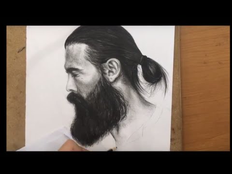 480x360 Drawing Time Lapse How To Draw Hair, And Beard