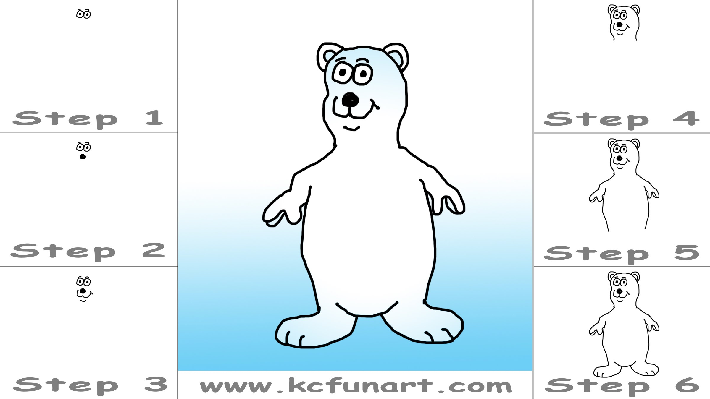 2400x1350 Polar Bear Drawing Step By Step 45 How To Draw A Cartoon Polar