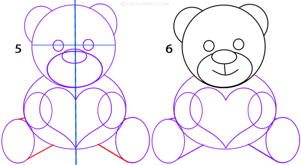 600x329 Cute Teddy Bear Drawings Step By Step Free Coloring Pages Step