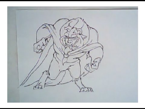 480x360 How To Draw The Beast From Beauty And The Beast (Drawing Tutorial