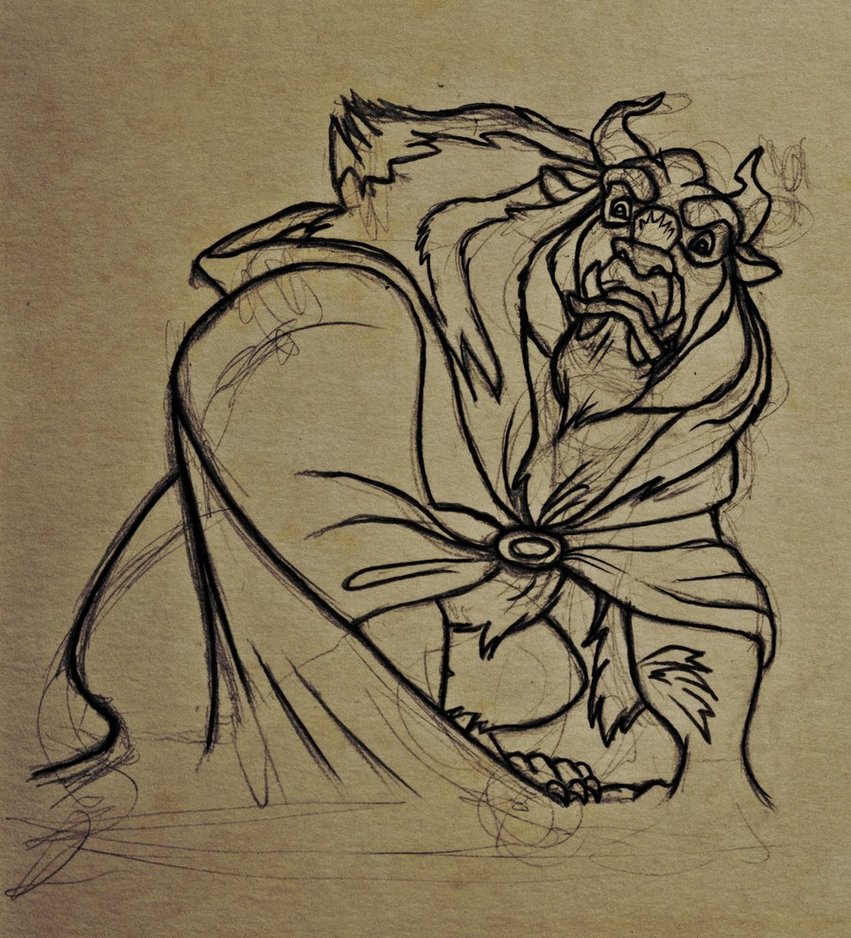 851x938 The Beast' Drawing + Video (Cartoon Project) By Nataliebeth