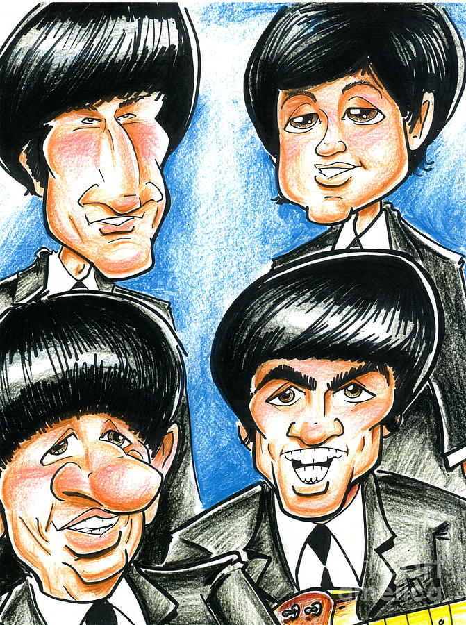 671x900 The Beatles Drawing By Big Mike Roate