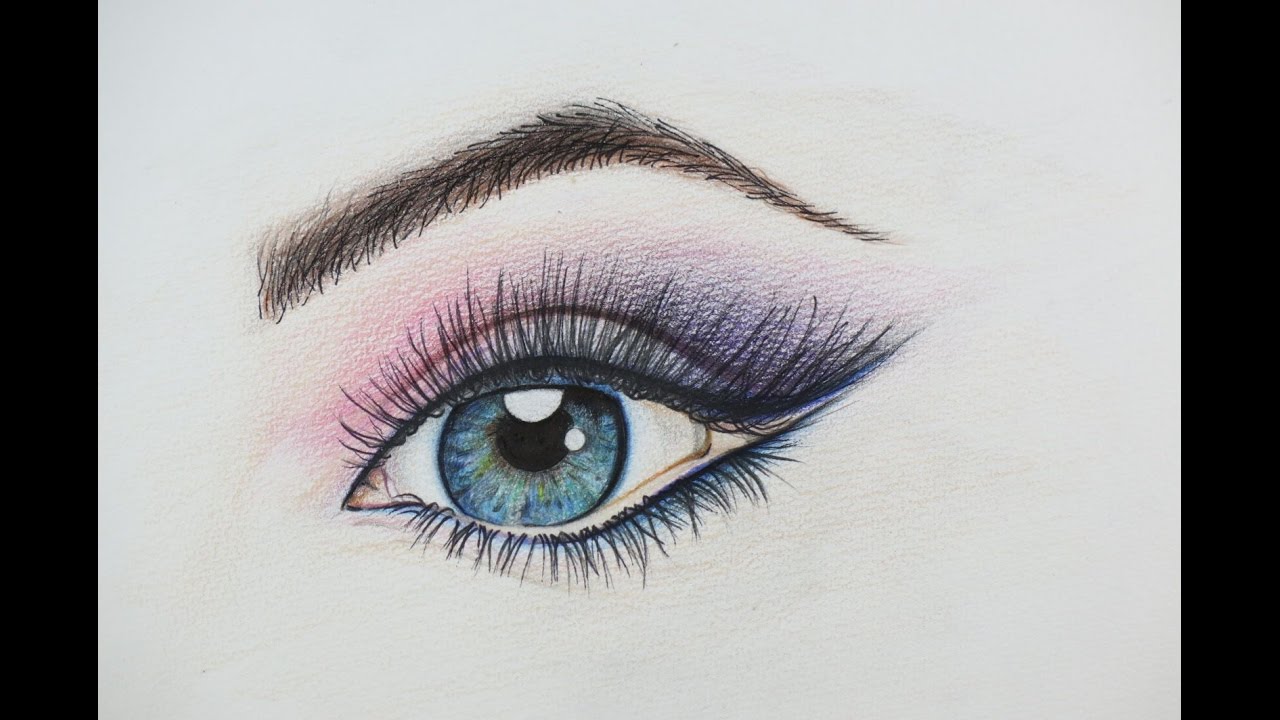 1280x720 Diy Beautiful Eye Drawing. How To Draw An Eye, Amazing Example
