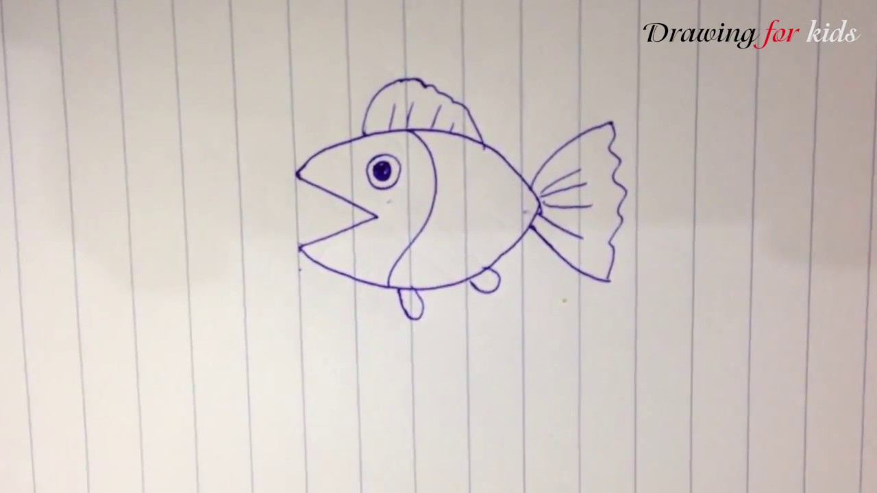 1280x720 How To Draw The Simplest And Most Beautiful Fish