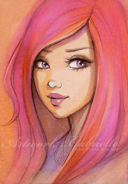 450x644 Beautiful Girl Drawing, Illustration Bella Ragazza, Disegno