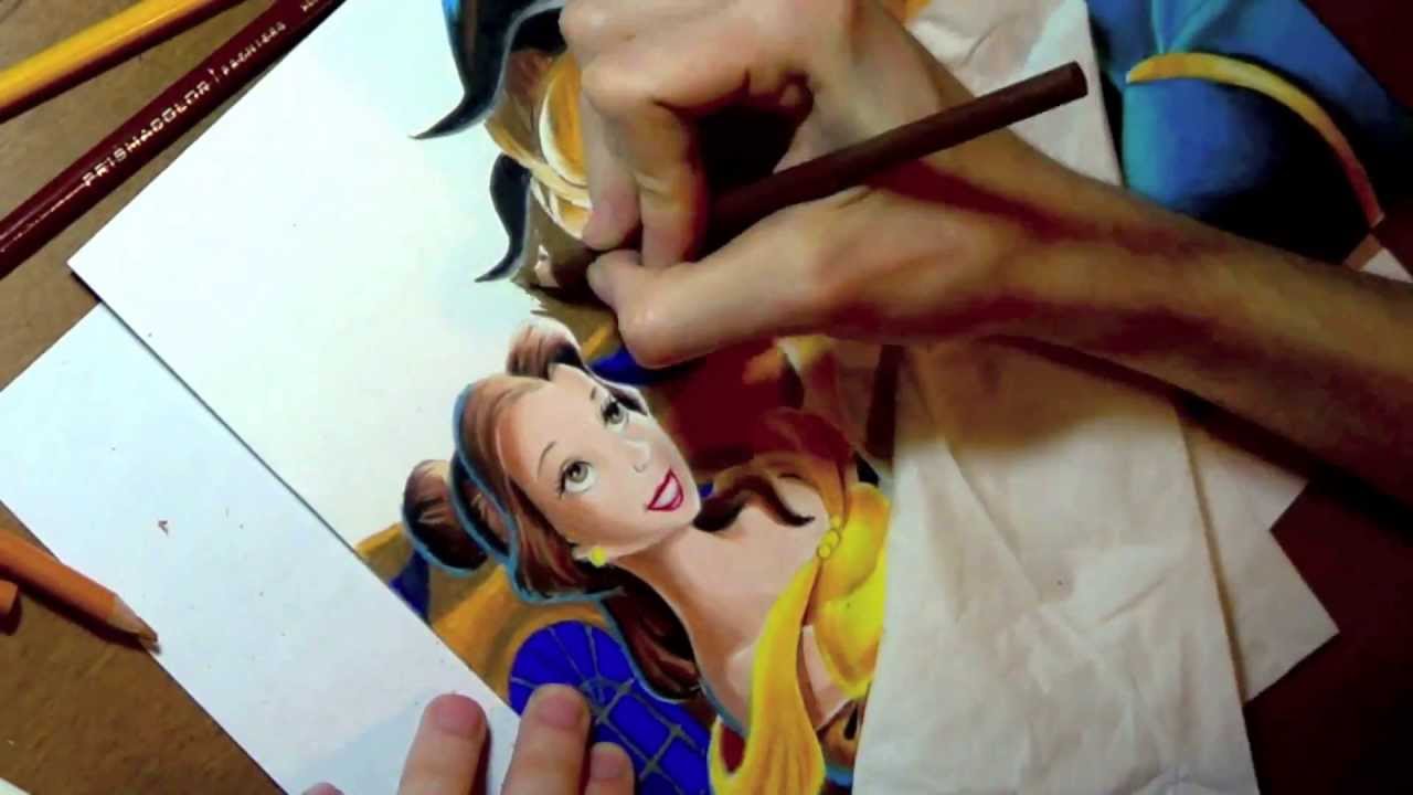 1280x720 Drawing The Beauty And The Beast