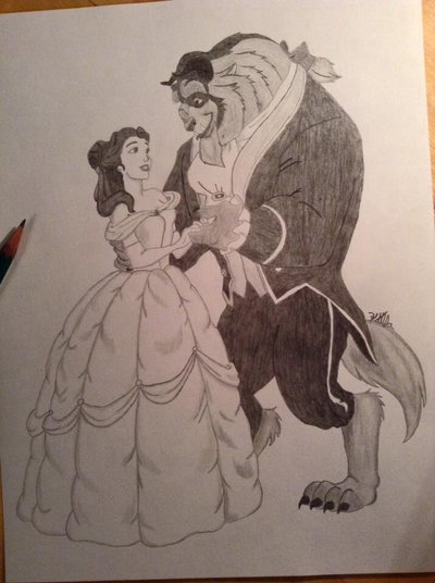  Beauty And The Beast Drawing at GetDrawings.com Free for 