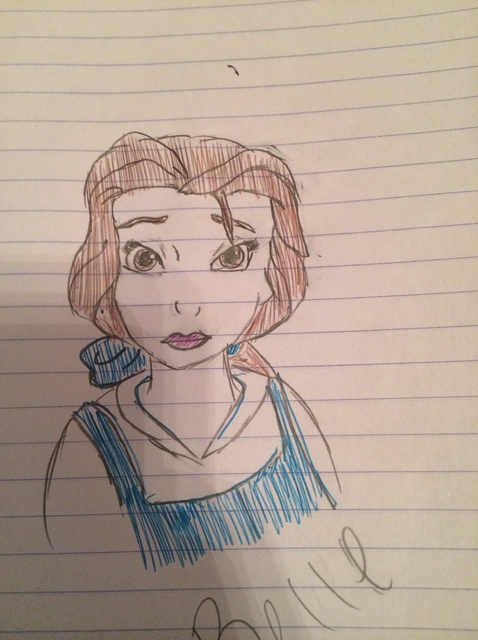 478x640 How To Draw Disney's Belle From Beauty And The Beast