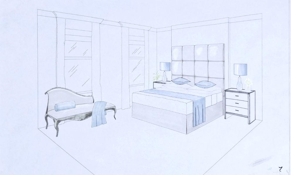992x597 Bedroom Perspective Drawing How To Draw A Bedroom Drawing Tutorial