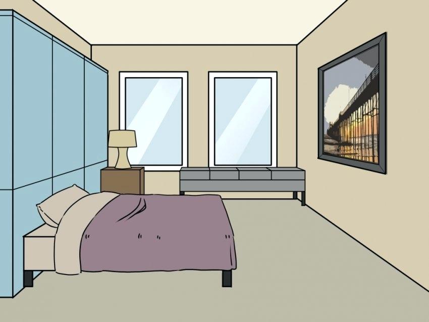 850x638 Easy To Draw Bedroom Betweenthepages.club