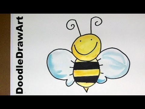 480x360 Drawing How To Draw An Easy Cartoon Bee
