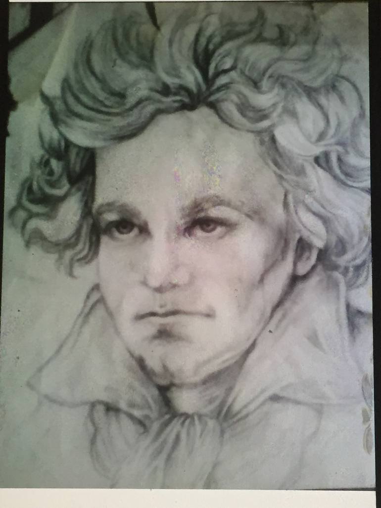 770x1027 Saatchi Art Beethoven Drawing By Annika Simpson