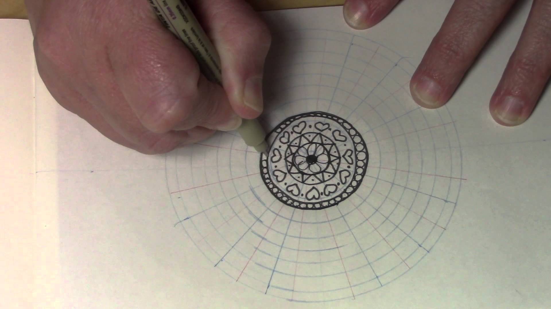 1920x1080 How I Draw A Mandala Beginner's Art Beginner Drawing