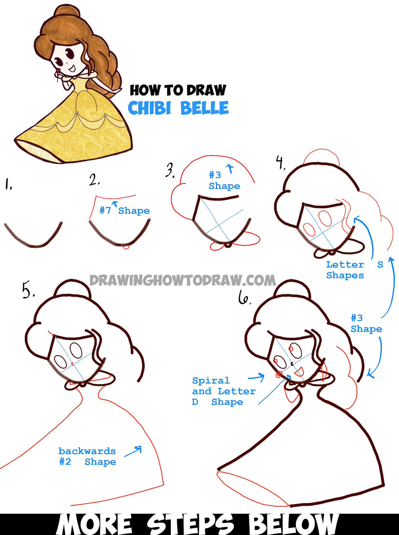 1400x1873 How To Draw Cute Baby Chibi Belle From Beauty And The Beast