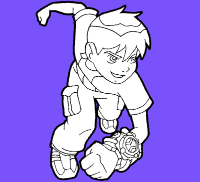 400x365 How To Draw Ben 10 With Step By Step Drawing Tutorial For Kids