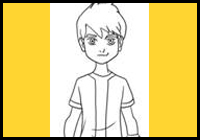 200x140 How To Draw Ben 10 Cartoon Characters Drawing Tutorials
