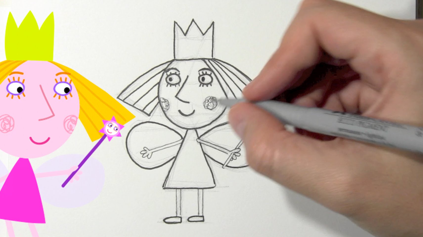 1711x959 How To Draw Princess Holly From Ben And Holly's Little Kingdom