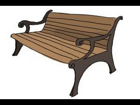 480x360 How To Draw A Bench
