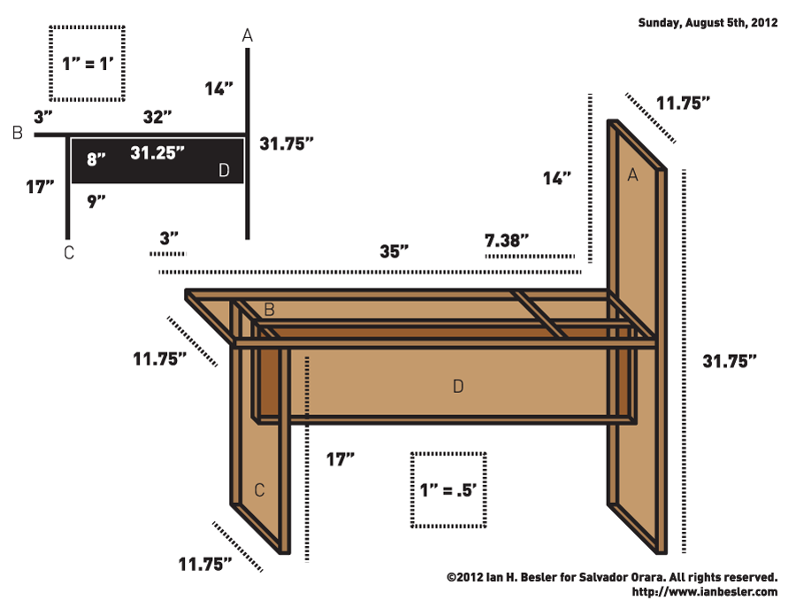 900x696 Drawing Bench Plans Drawing Bench Diagram Cool School Stuff