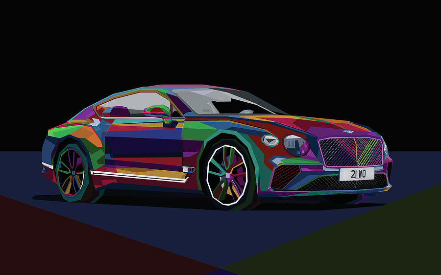 900x562 Continental Gt Drawing By Naufal Opank