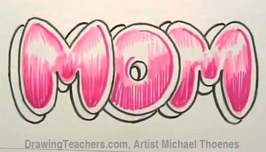 550x314 Draw Mom In Bubble Letters