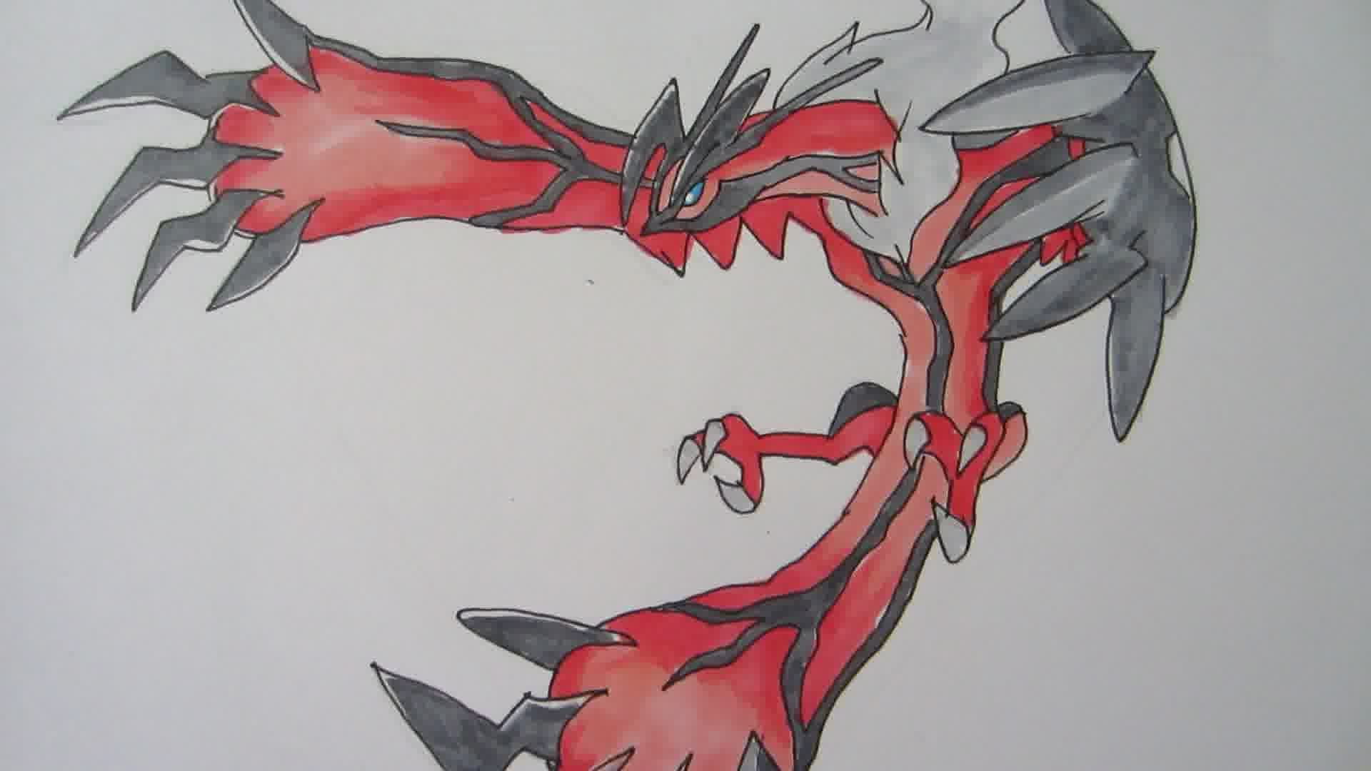 1920x1080 Tutorial] How To Draw Yveltal From Pokemon Y