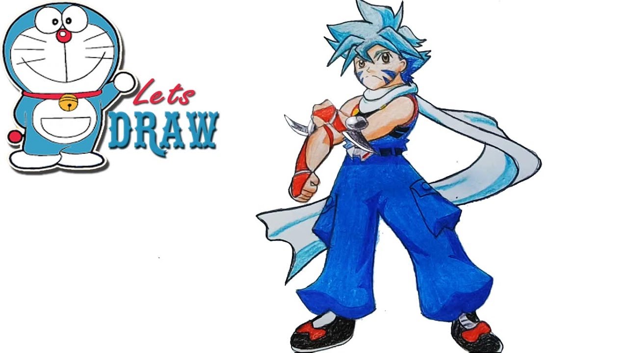 1280x720 How To Draw Kai From Beyblade Step By Step