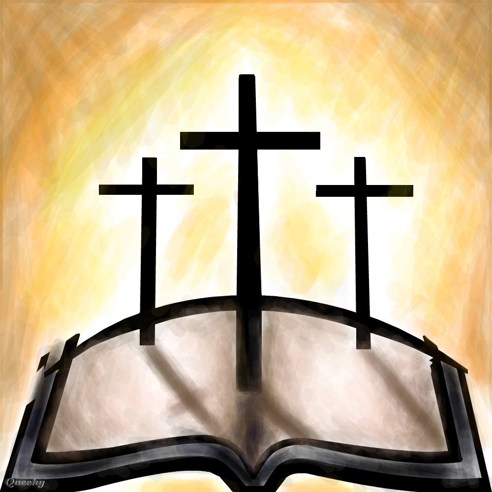 1000x1000 3 Crossess On The Holy Bible. A Other Speedpaint Drawing By