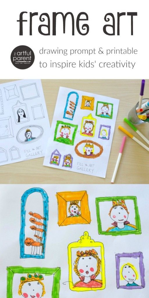 512x1024 Inspire Your Kids Creativity With A Frame Art Drawing Prompt