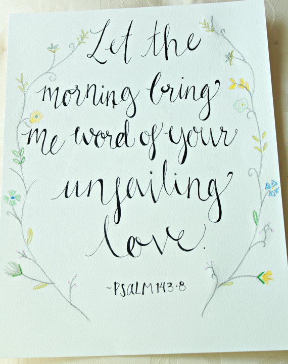 570x719 Calligraphy Bible Verse Drawing By Gracefilledsigns On Etsy