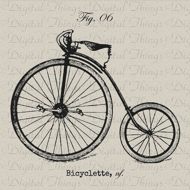 800x800 Vintage Bike Bicycle Cycle French Digital Download For Iron