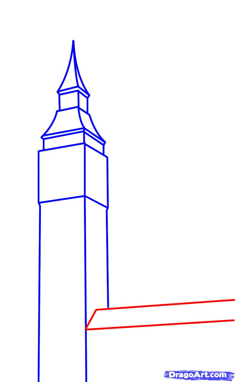 783x1272 How To Draw Big Ben, Step By Step, Famous Places, Landmarks