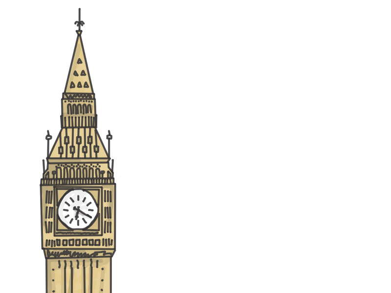 800x600 Sketch Of Big Ben By Daniel T!ller
