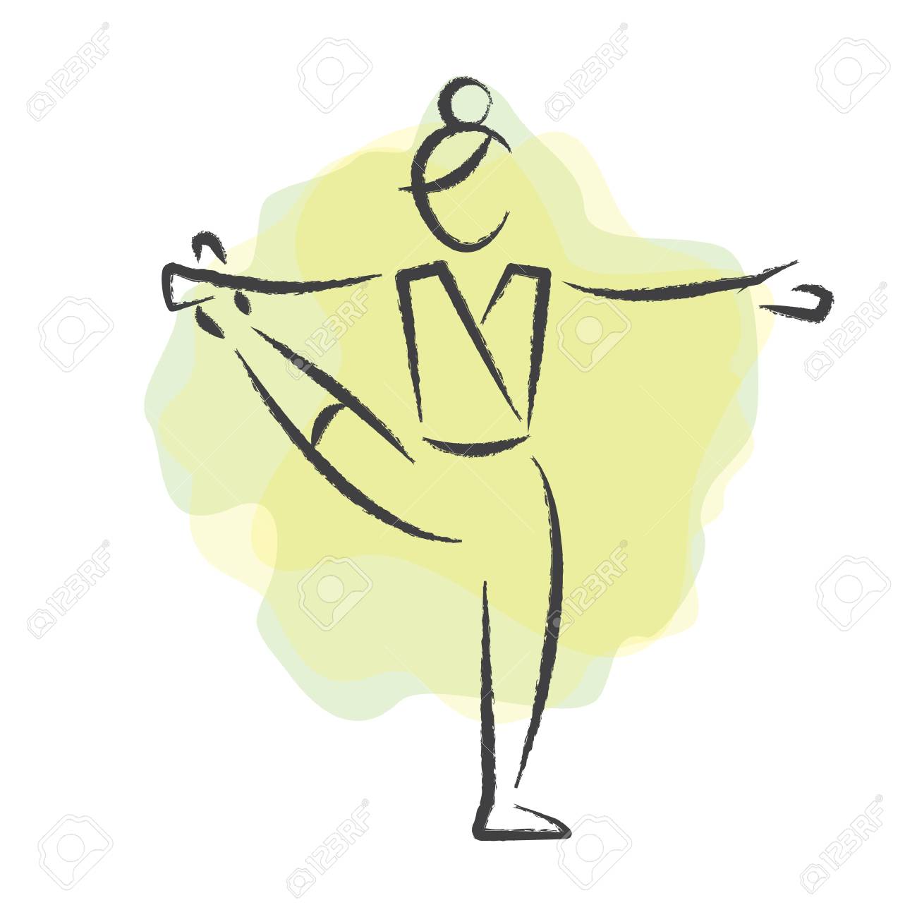 1300x1300 Woman Practising Yoga In Extended Hand To Big Toe Pose Royalty