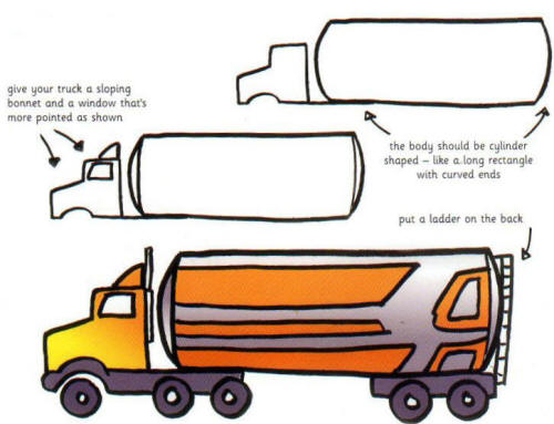 500x383 How To Draw A Big Truck Pplncel Biggest Truck