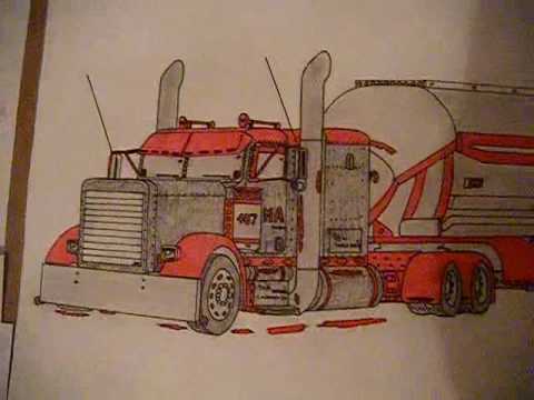 480x360 Peterbilt 379 Drawing