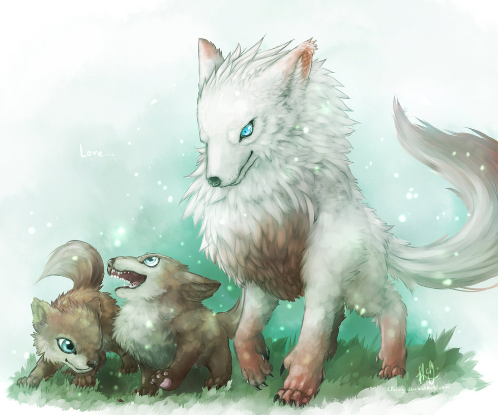 979x816 Big Wolf Love By Cporing