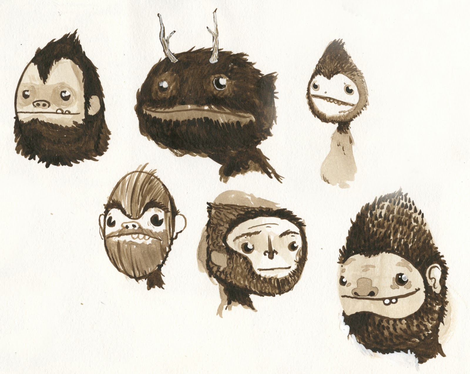 1600x1273 Stuart Bury Bigfoot Drawings.
