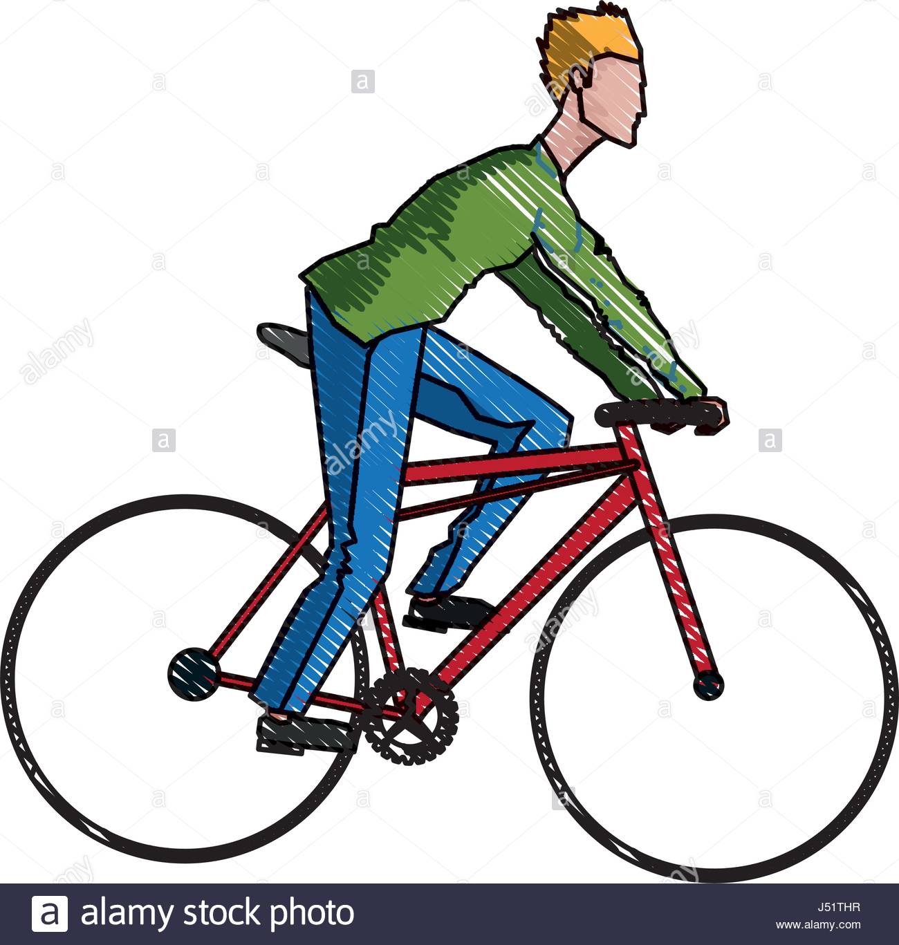 1300x1367 Drawing Guy Rider Bike Transport Stock Vector Art Amp Illustration