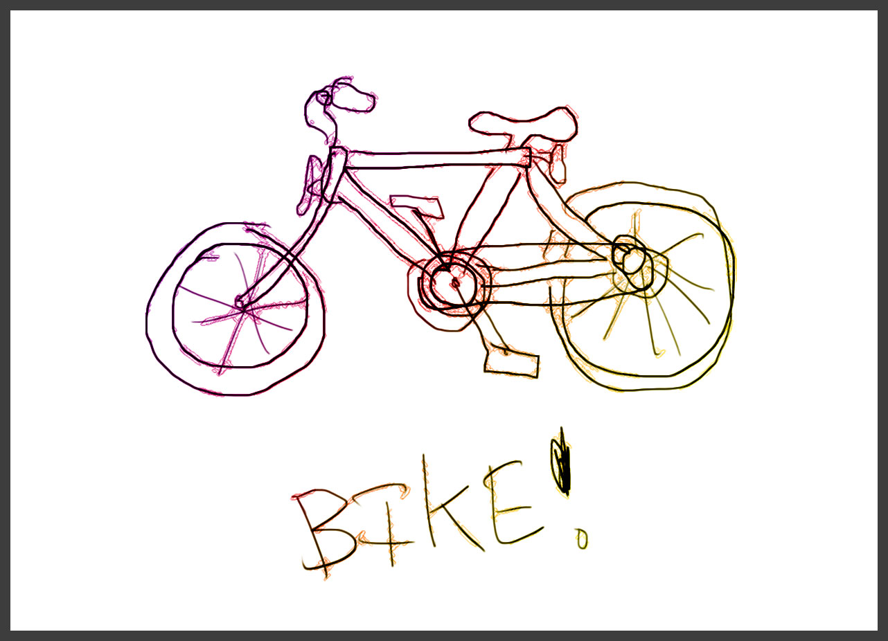 1282x926 Rasterweb! Bike Drawing (From Memory!)