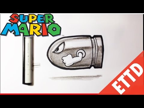480x360 How To Draw Bullet Bill From Super Mario Bros