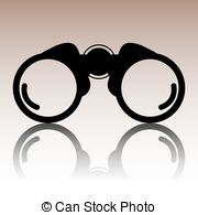 180x195 Binocular Icon. Binoculars Symbol. Vector Illustration . Vector