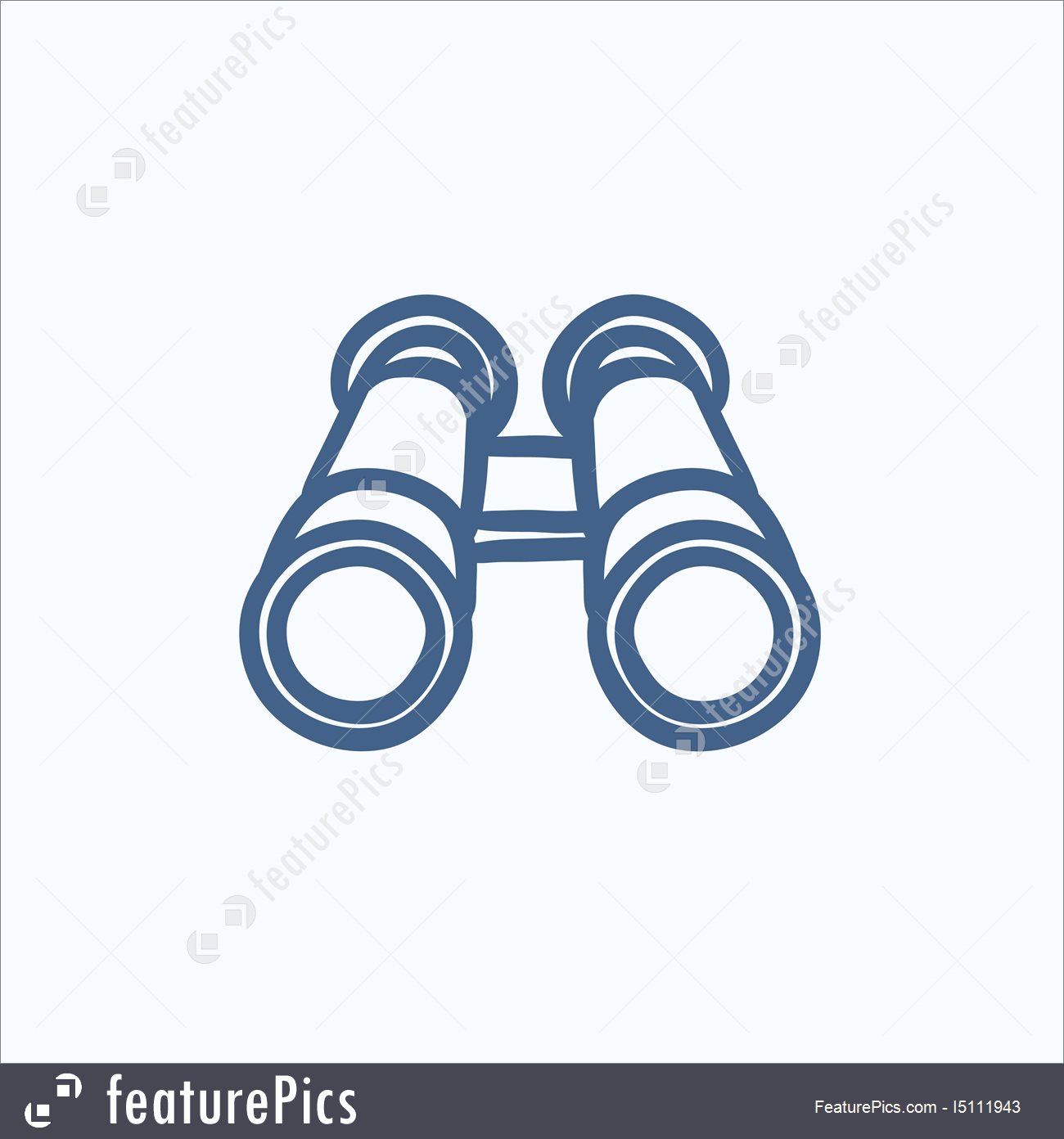 1300x1392 Illustration Of Binocular Sketch Icon.