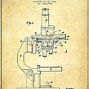 180x180 Binocular Microscope Patent Drawing From 1931 Vintage Framed Print