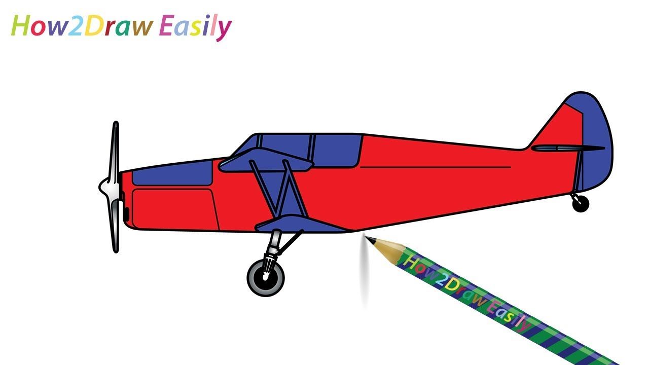 1280x720 Biplane Drawing Amp Coloring Watch Video Httpsyoutu.be
