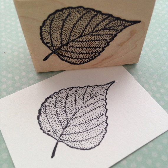 570x570 Birch Leaf Rubber Stamp 2962 From 100proofpress On Etsy Studio