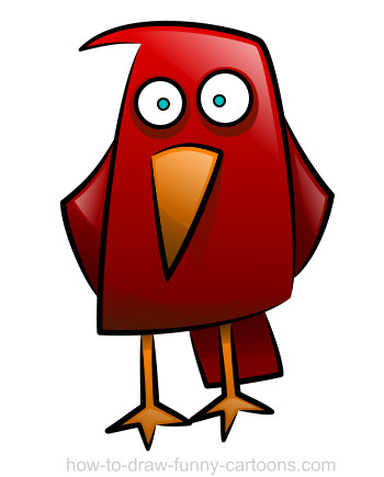 350x435 Bird Drawing (Sketching + Vector)