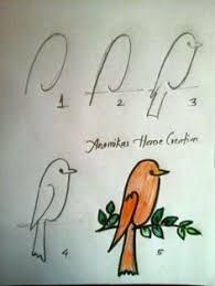 195x259 Image Result For Simple Easy Bird Drawing Drawing